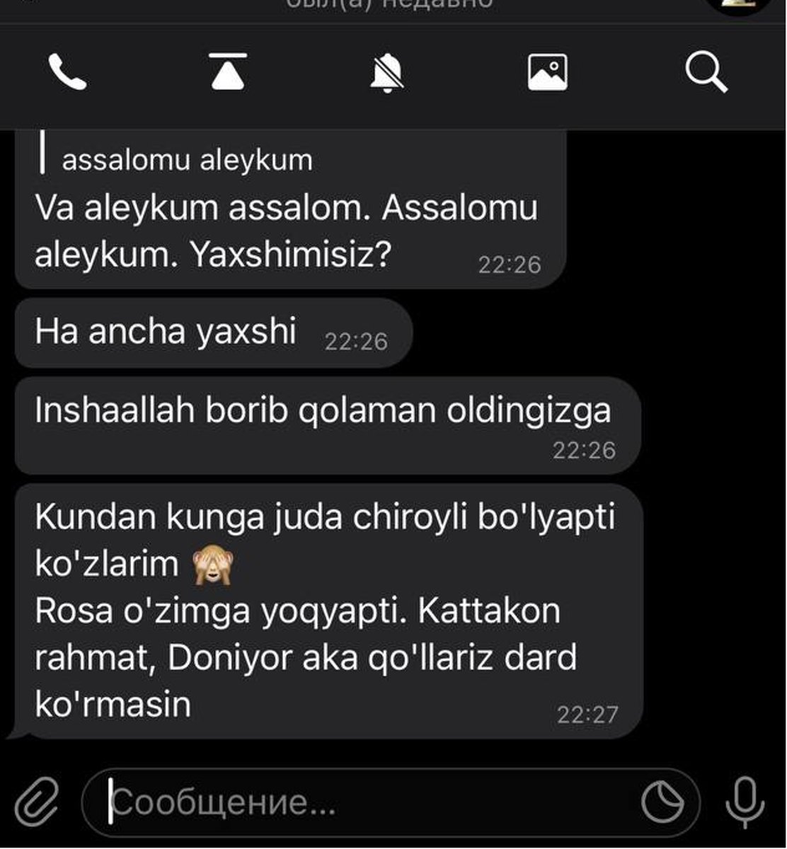 Bemor sharhi skrinshoti